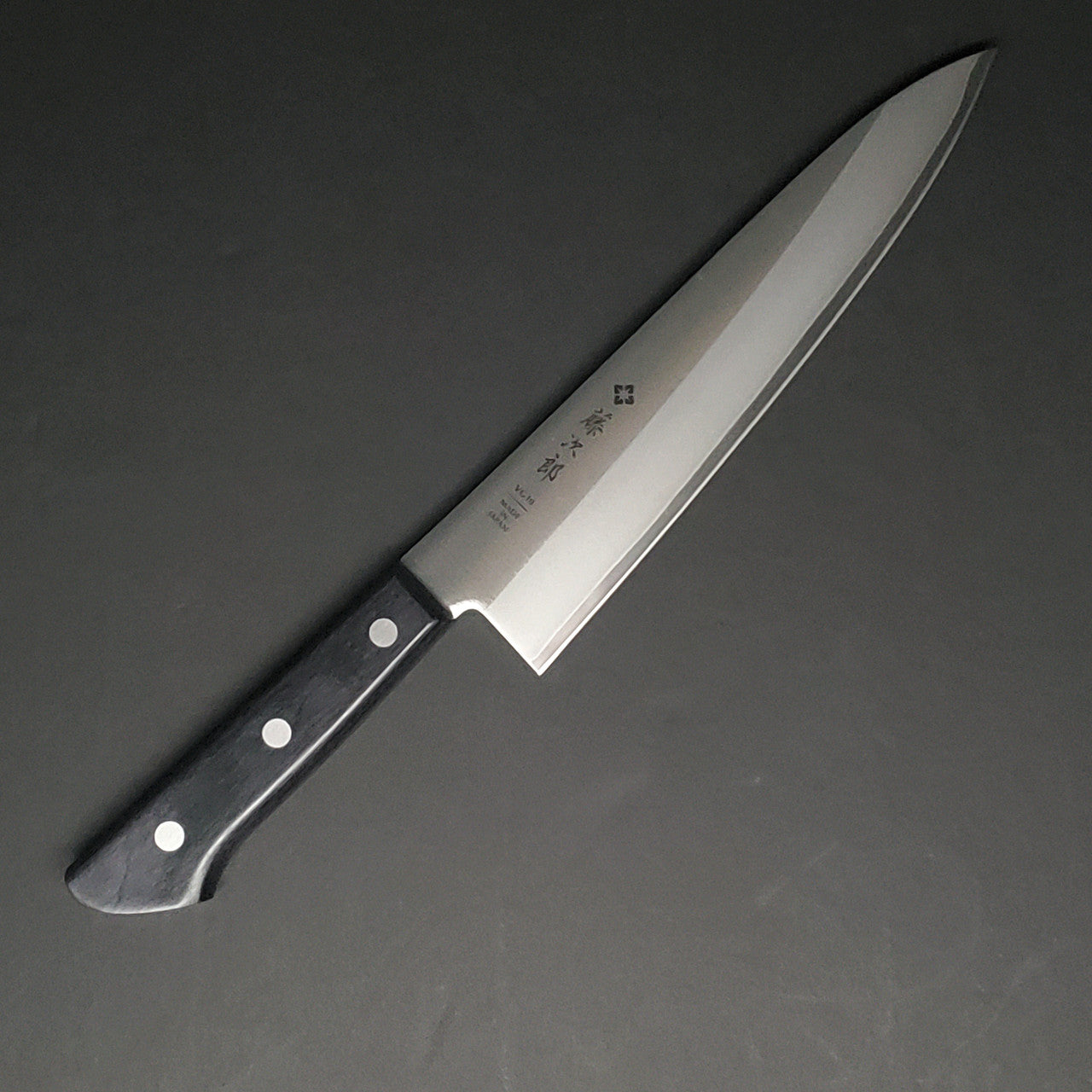 Tojiro | Basic | VG-10 Gyuto 200mm Knife in Steel by - Coutelier