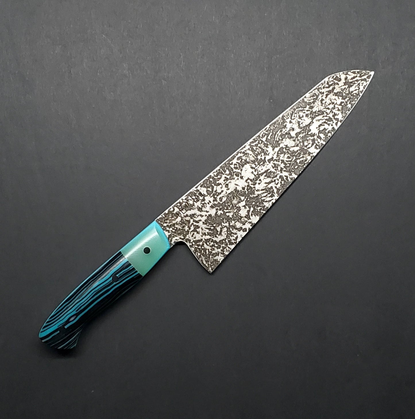 Dewclaw | 7" Santoku | Jade & Turquoise