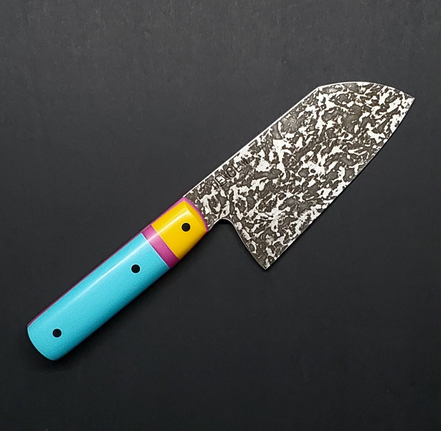 Dewclaw | 4.75" Ko-Bunka | Turquoise, Yellow & Pink
