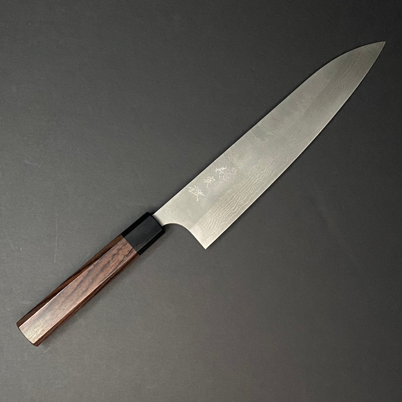 Yoshimi Kato | VG10 Nashiji | Gyuto 240mm Knife in Steel by - Coutelier