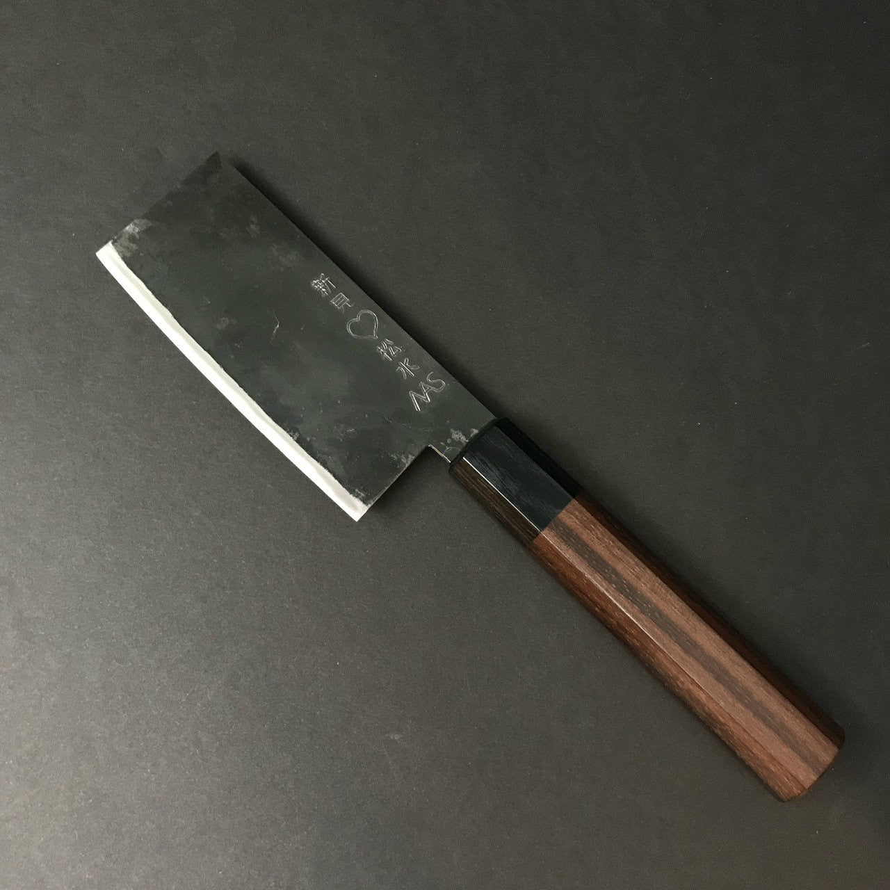 Takeda | NAS | Nakiri | Small 105mm Knife in Steel by - Coutelier