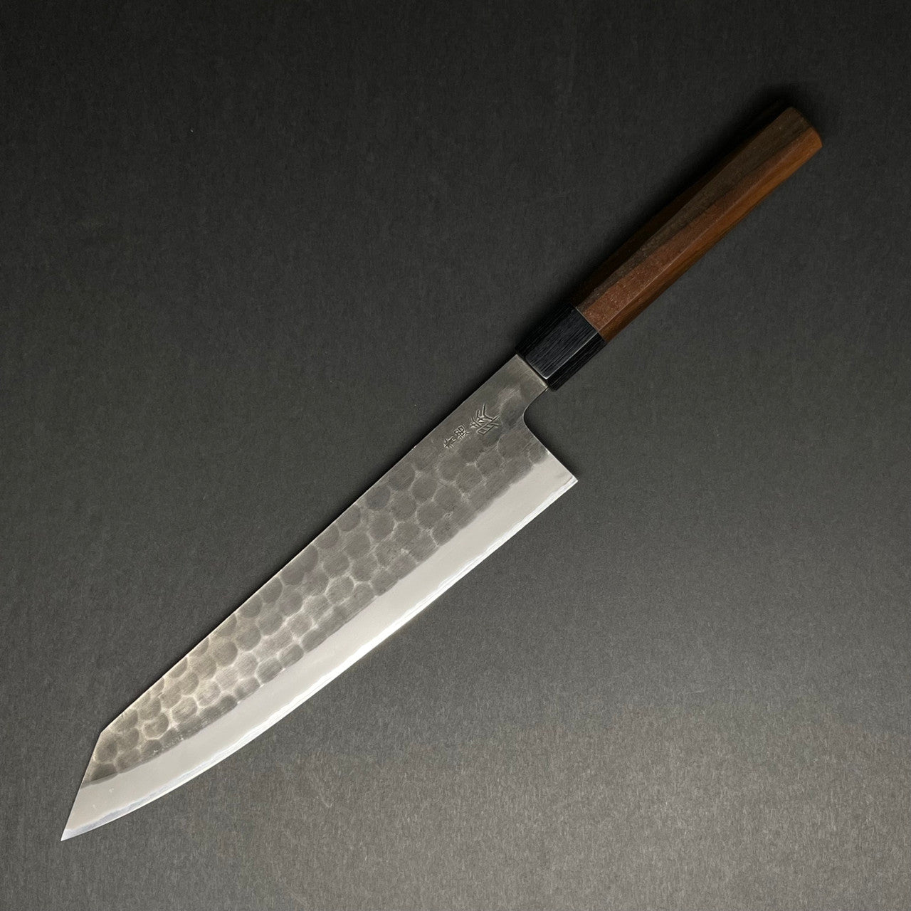 Mutsumi Hinoura | AS Kurouchi | Kiritsuke 240mm Knife in Steel by - Coutelier
