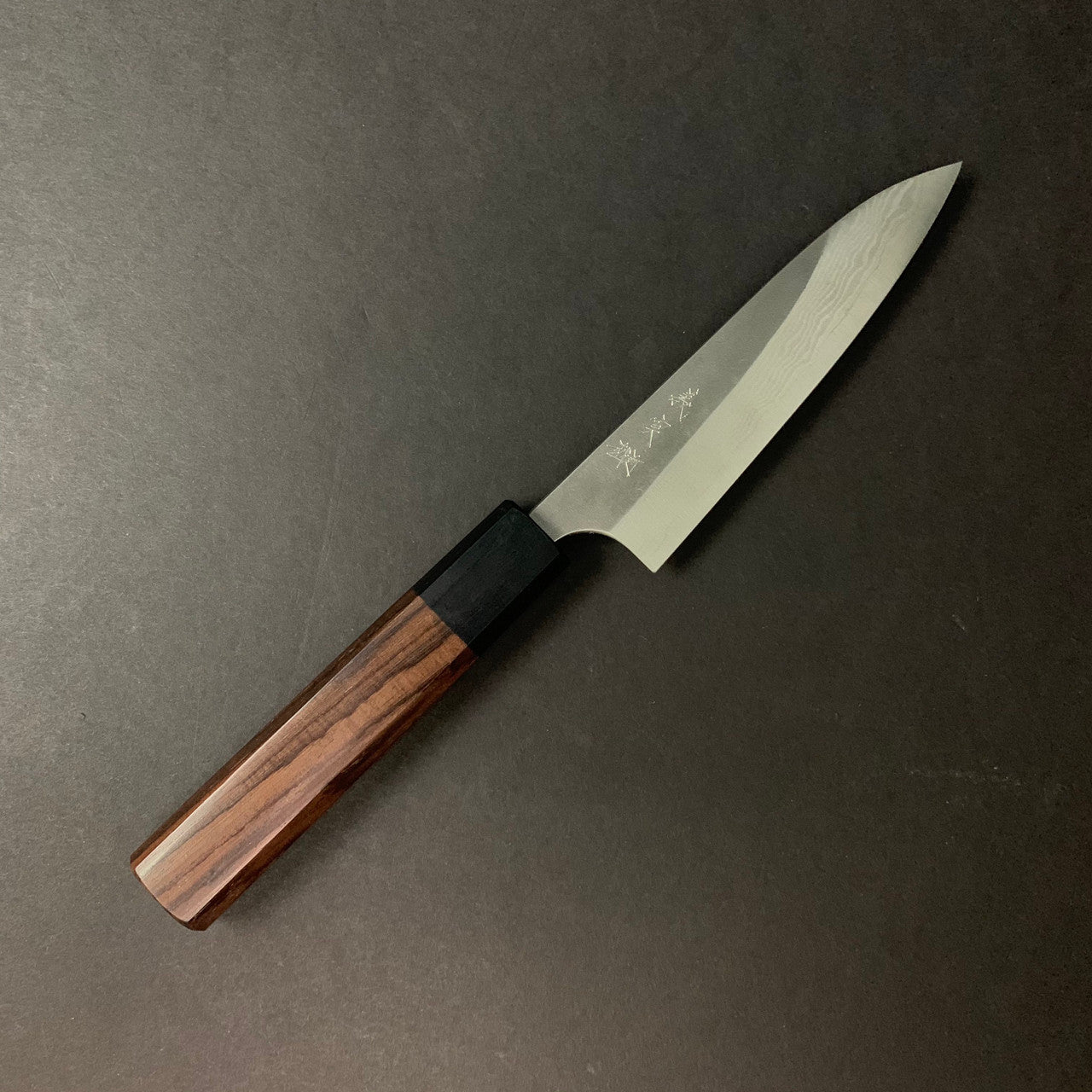 Yoshimi Kato | VG10 Nashiji | Petty 120mm Knife in Steel by - Coutelier