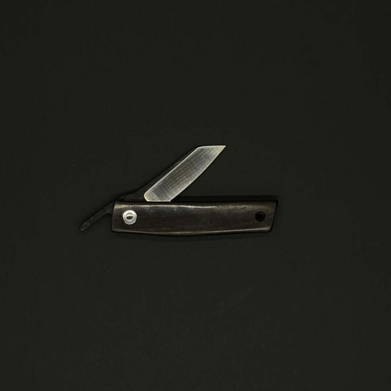 Ohta | Higo Nokami | Ebony | 5cm Knife in Steel by - Coutelier