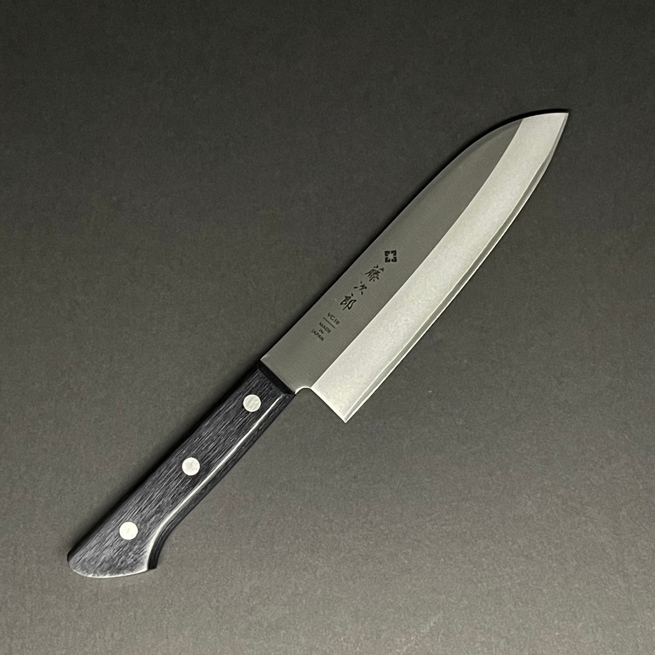 Tojiro | Basic | VG-10 Santoku 170mm Knife in Steel by - Coutelier