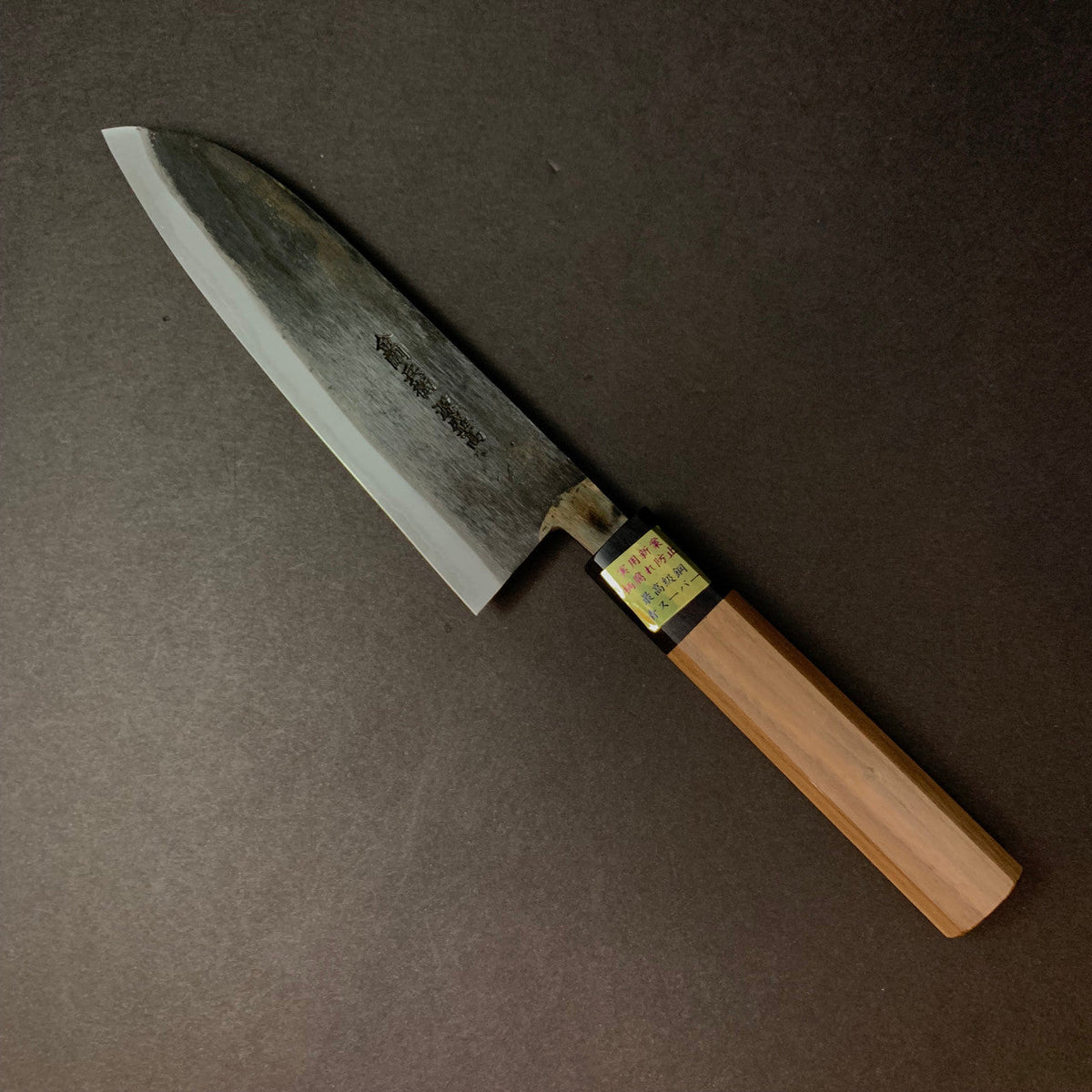 Moritaka | AS | Santoku 170mm Knife in Steel by - Coutelier