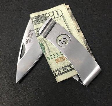 MCUSTA | Money Clip “Kamon” | Crane Knife in Steel by - Coutelier