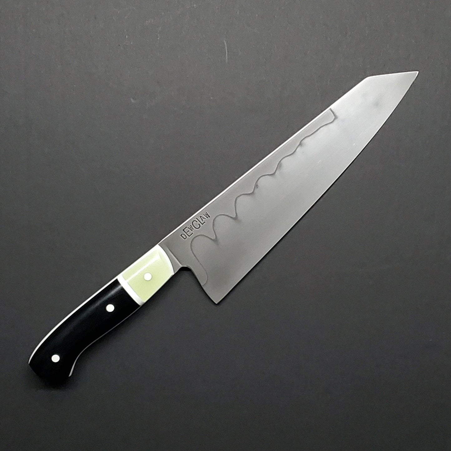 Dewclaw | 8" Kiritsuke | Black, Jade, & White - Coutelier