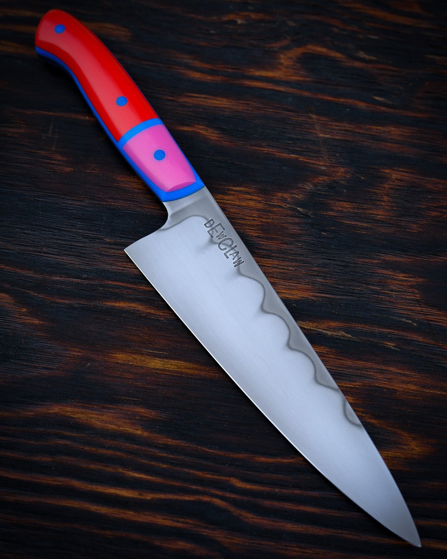 Dewclaw | 6" Petty | Red, Pink & Blue