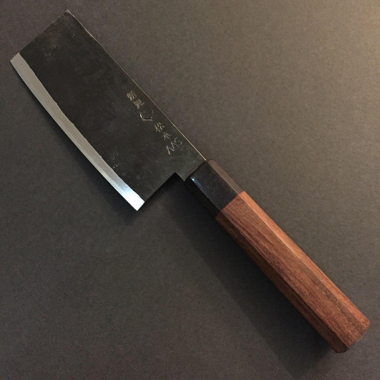 Takeda | NAS | Nakiri | Medium 130mm Knife in Steel by - Coutelier