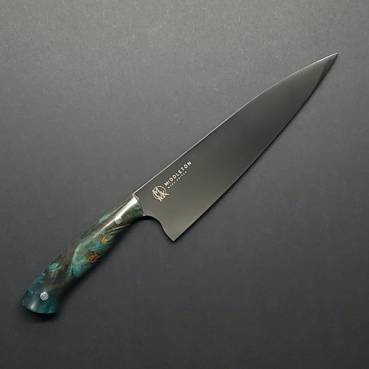 Middleton Made | 8" Chef | Box Elder | Teal