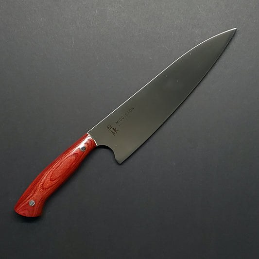 Middleton Made | 8" Chef | Diamond Wood | Red