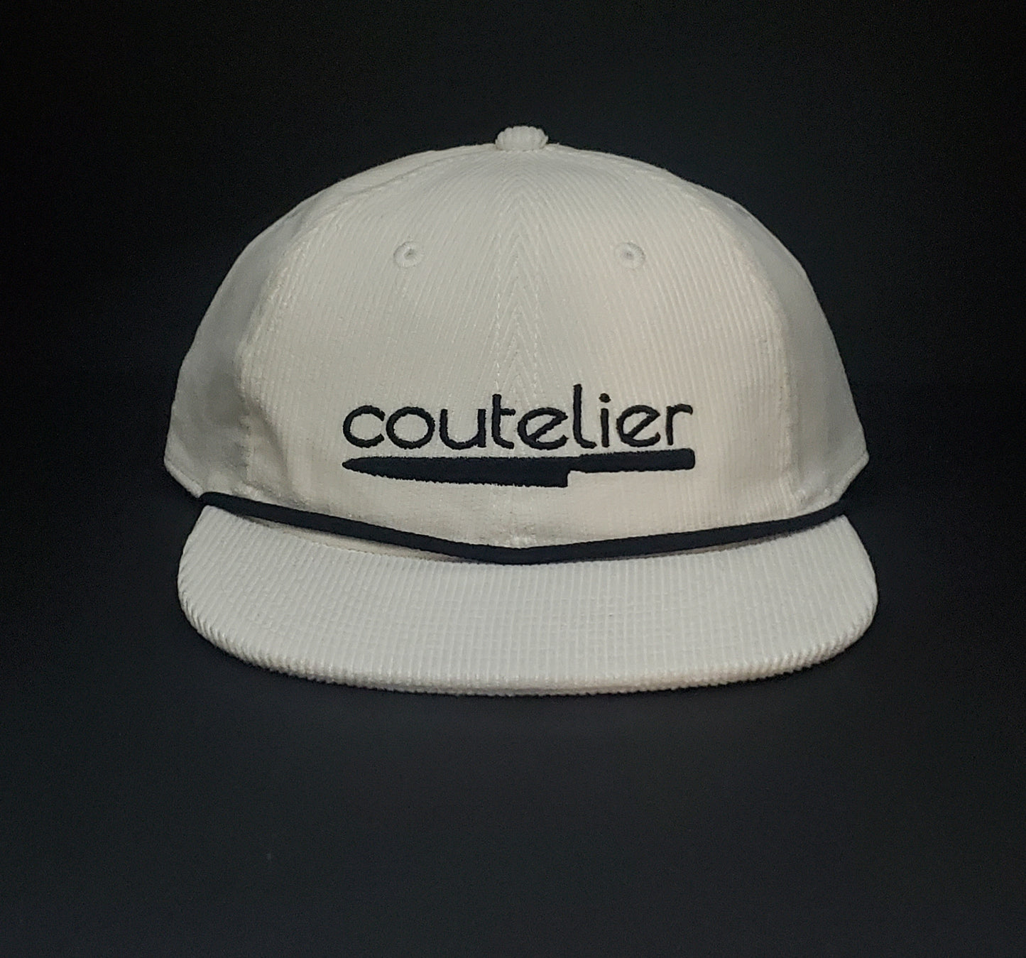 Coutelier Hat | Corduroy | White & Black