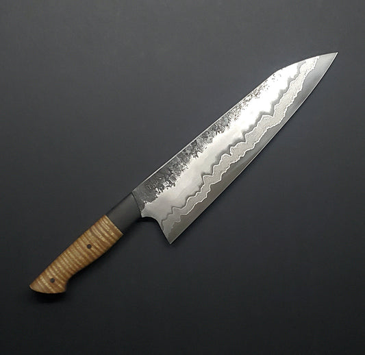 Martin Huber | Gyuto 220mm | Curly Acacia