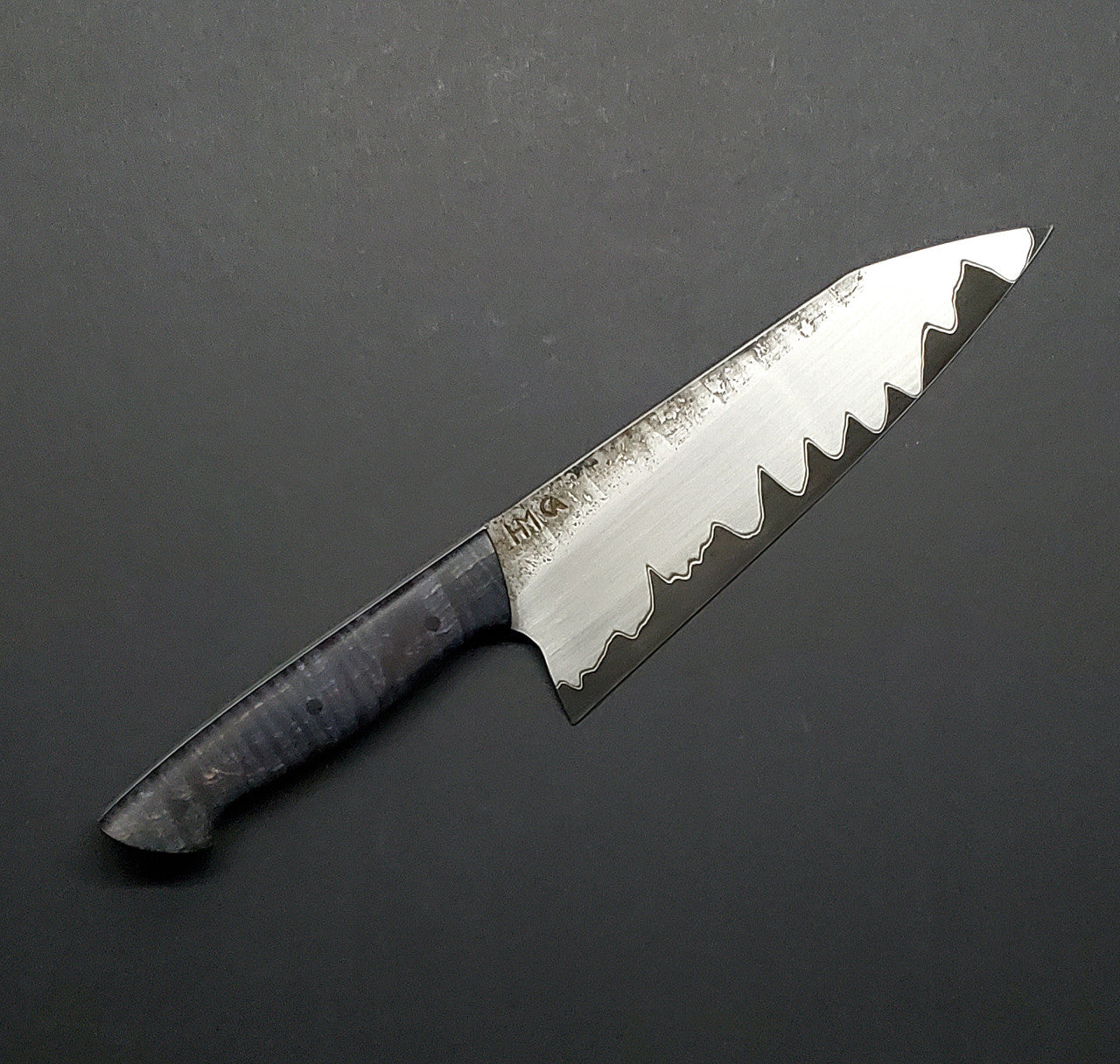 Martin Huber | Santoku 180mm | Blue Curly Mango