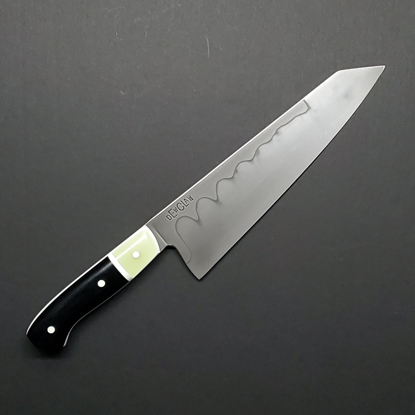 Dewclaw | 8" Kiritsuke | Black, Jade, & White
