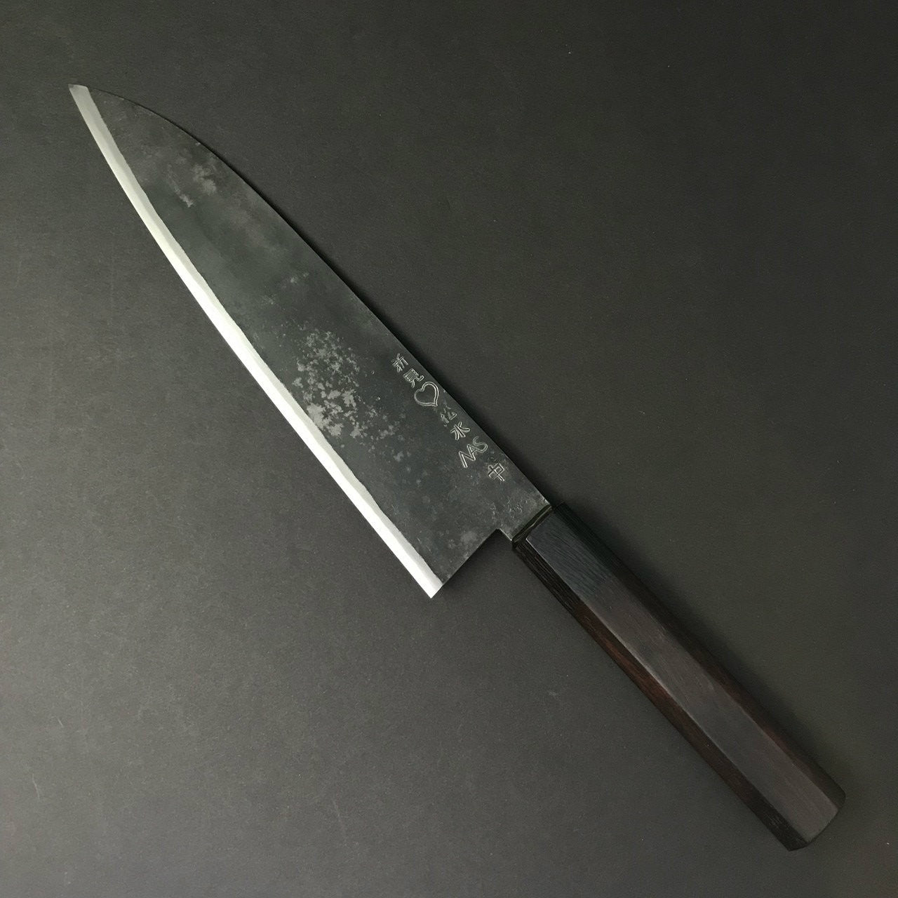 Takeda | NAS | Sasanoha | Medium 220mm Knife in Steel by - Coutelier