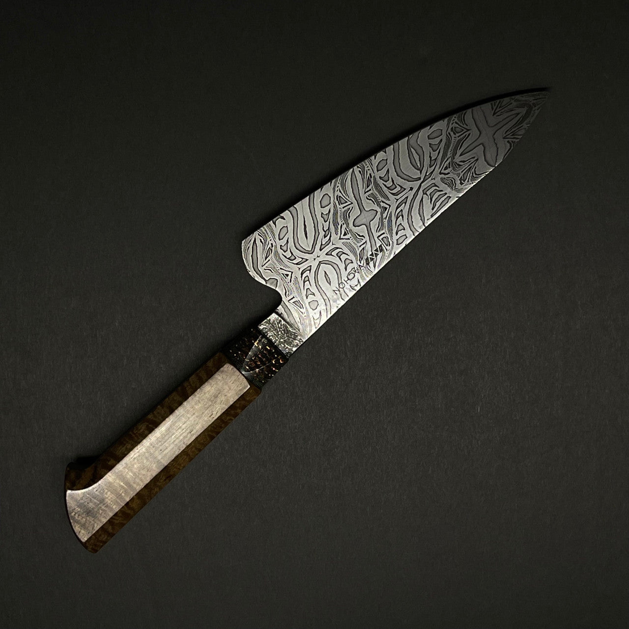 Vachon Knives | Damascus Chef | Walnut