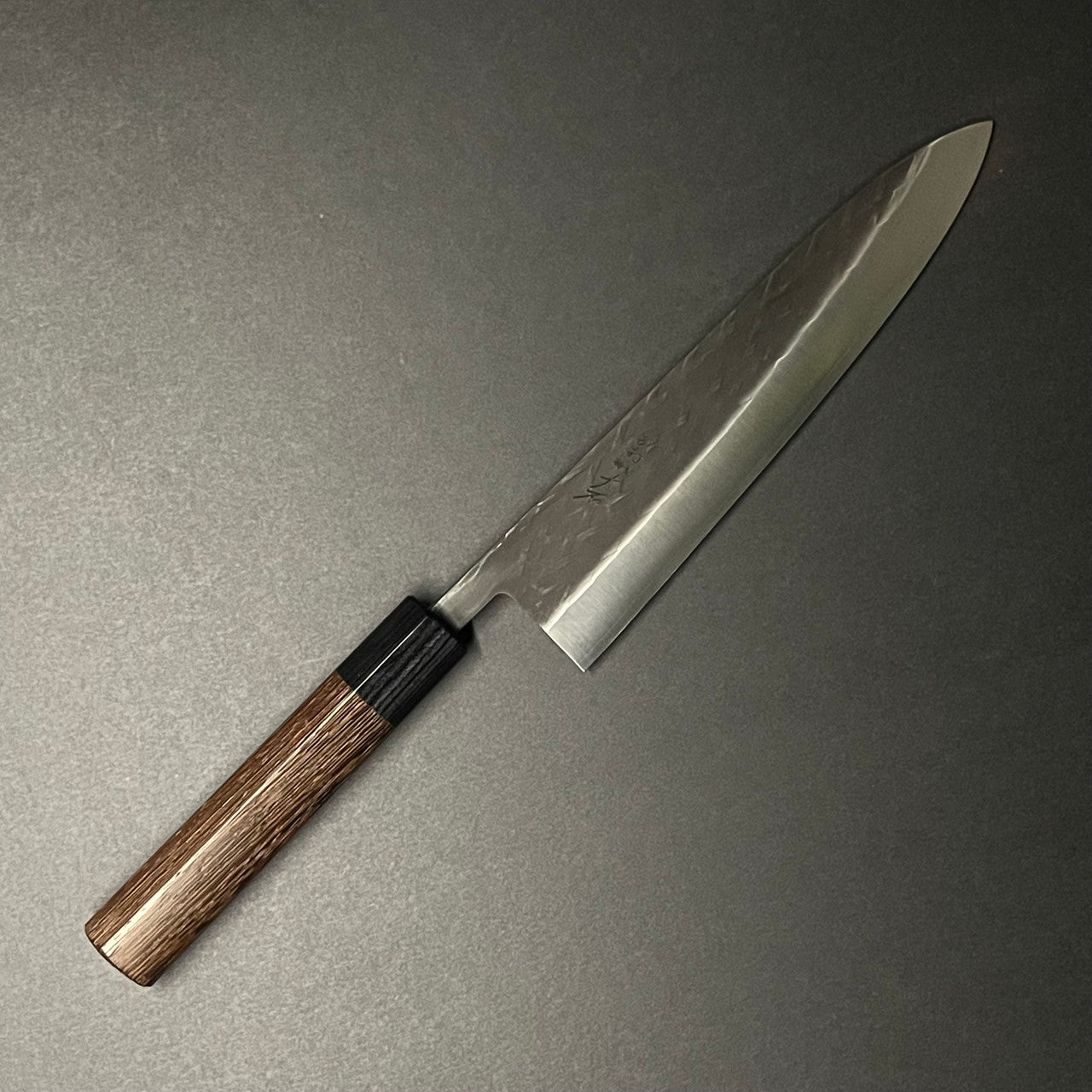 Ohishi | SLD Tsuchime | Gyuto 210mm Knife in Steel by - Coutelier