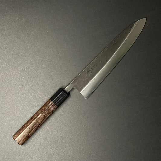 Ohishi | SLD Tsuchime | Gyuto 210mm Knife in Steel by - Coutelier