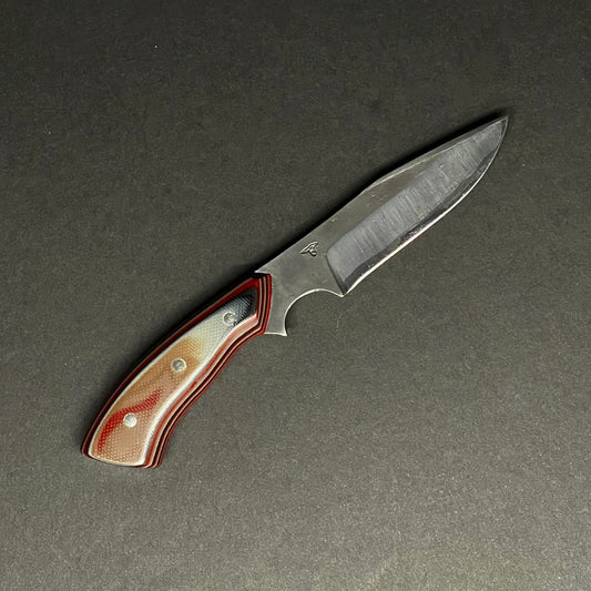 Muteki | Neck Knife 84mm | Red, Brown, White, Black | Andrew Linthicum