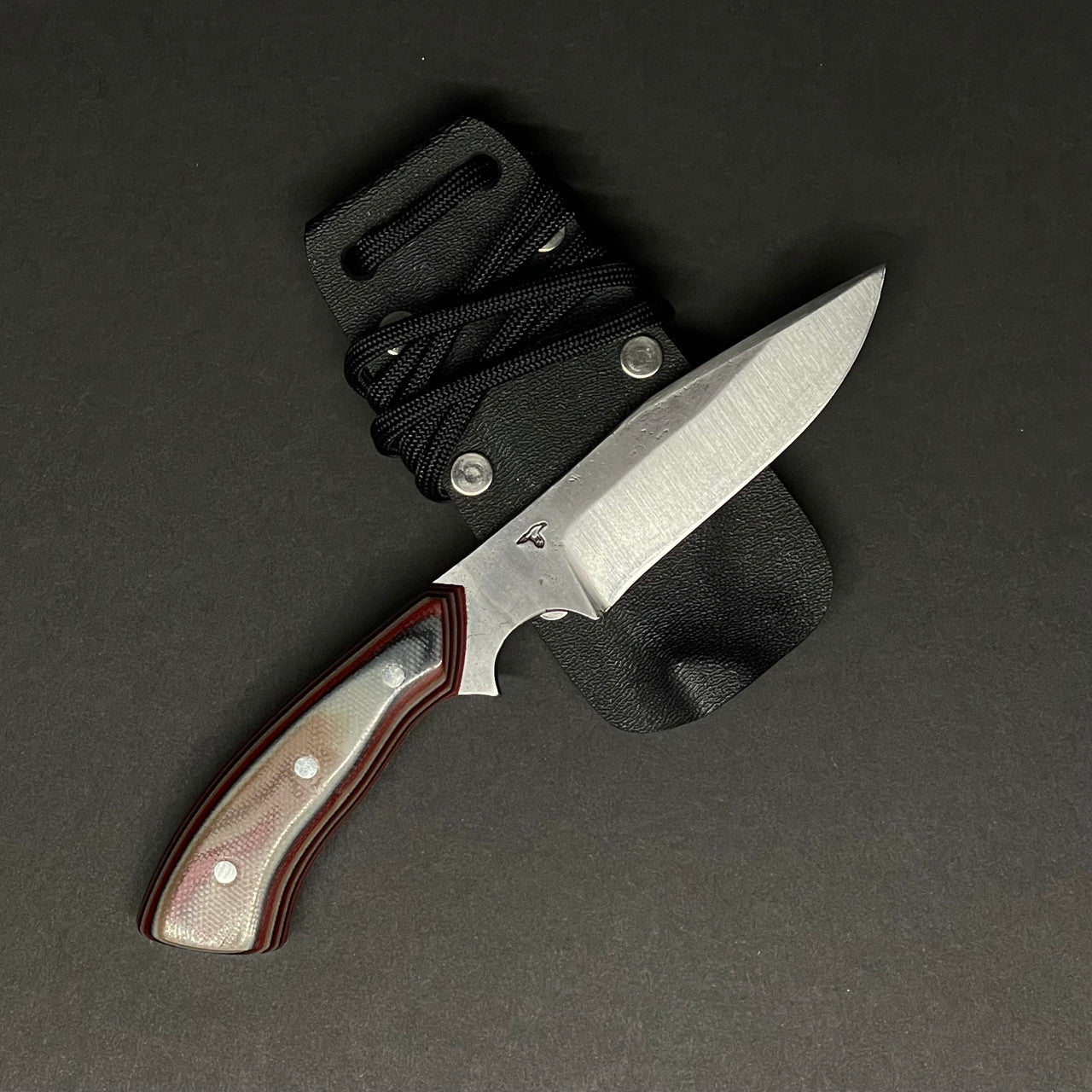 Muteki | Neck Knife 84mm | Red, Brown, White, Black | Andrew Linthicum