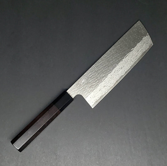 Nigara | VG-XEOS | Nakiri 165mm Knife in Steel by - Coutelier