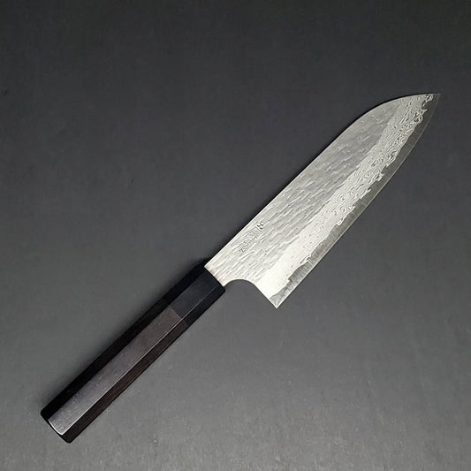 Nigara | VG-XEOS | Santoku 170mm Knife in Steel by - Coutelier