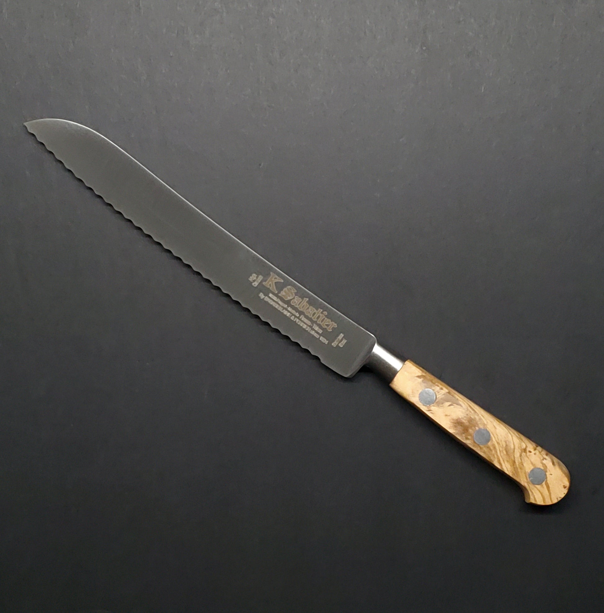 K Sabatier | Gamme Authentique | 8" Bread | Olivewood-Knives-Coutelier