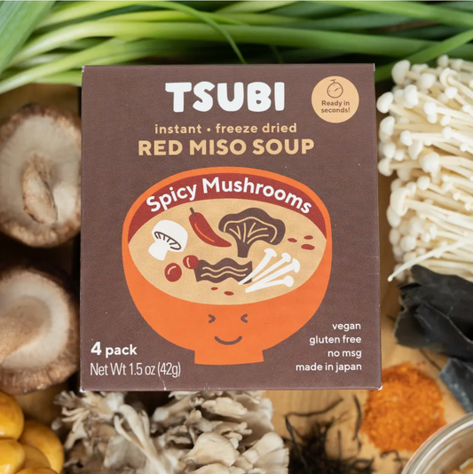 TSUBI Soup | Red Miso Spicy Mushroon | 4 Pack