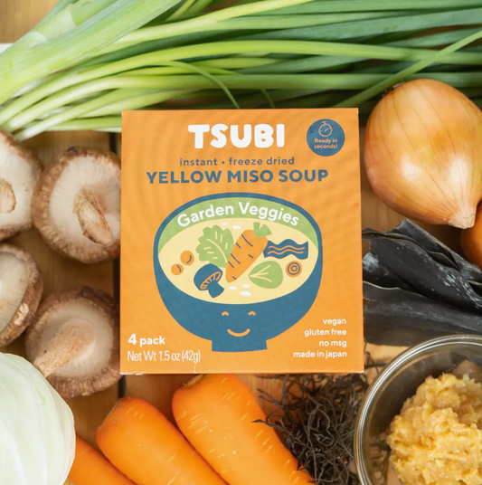 TSUBI Soup | Yellow Miso Garden Veggies | 4 Pack