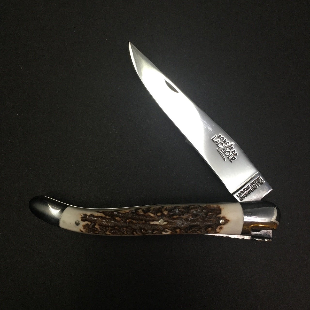 Forge de Laguiole | 11cm Elk Stag Horn | Mirror - Coutelier