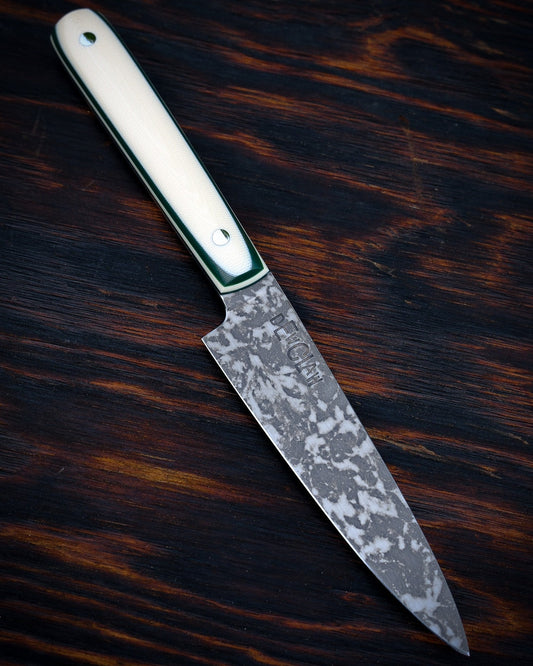 Dewclaw | 4.25" Paring | Ivory & Forest Green